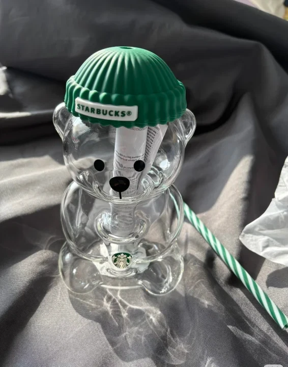 Taza de oso de peluche Starbucks Bearista - Taza de oso de vidrio de edición limitada Foto 4 de 4