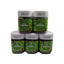 (5) Olly Daily Energy Vitamin B12 + CoQ10 & Goji Berry, 60 Gummies Ea. Exp 12/25