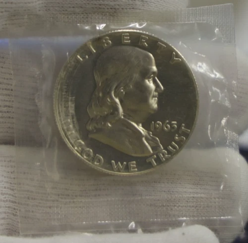 1963 US Franklin 50C Proof (Sealed Original Cello)