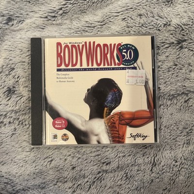 Bodyworks 5.0 for Windows 95/98 Complete Multimedia Human Anatomy PC CDROM