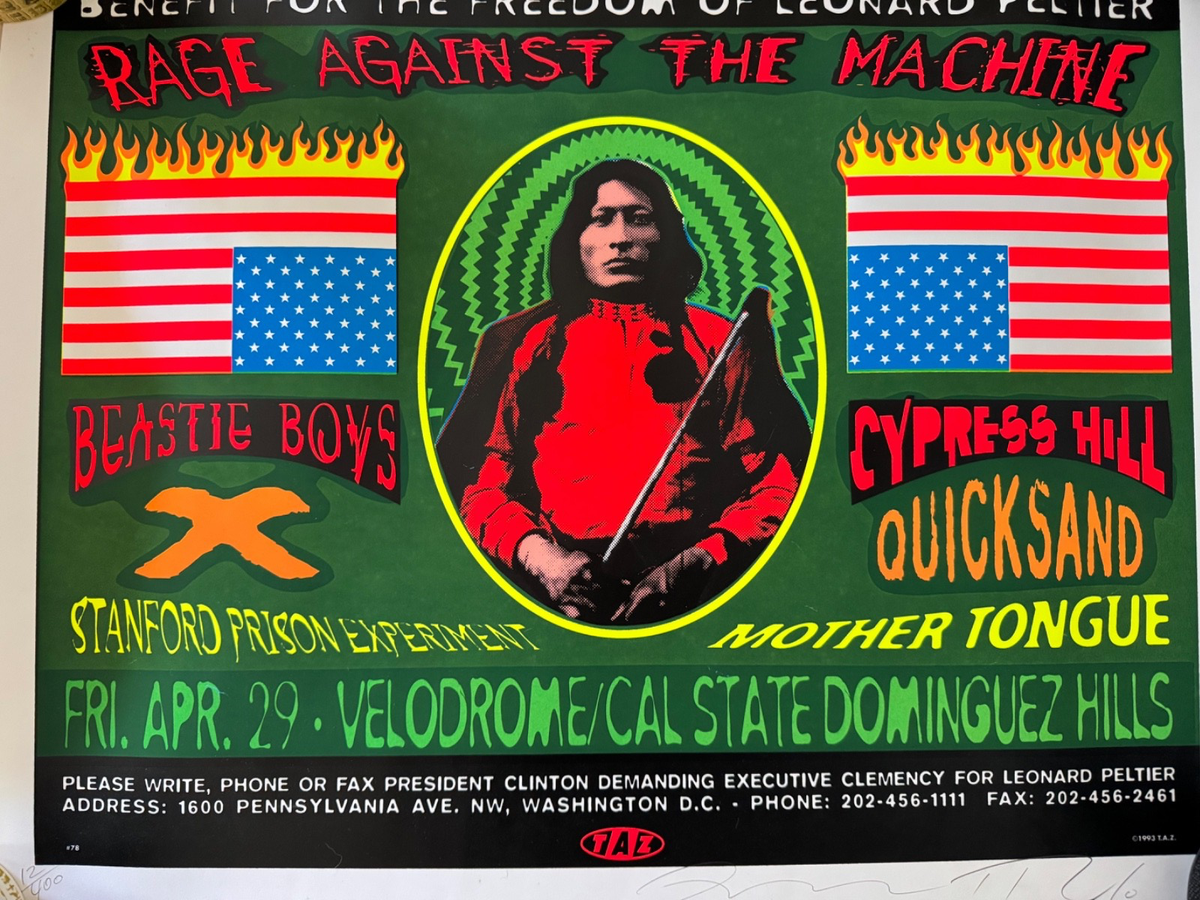Rage Against the Machine Beastie Boys Concert Poster TAZ LIMITED
