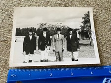 1960's Photo Four Women Riders Horse Equestrian Riders Helmet Horseback 1964