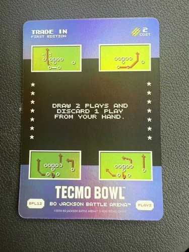 2026 Battle Arena Tecmo Bowl Trade In Bonus Play BPL12 Battlefoil Rare SSP