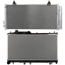 Radiator & AC Condenser Cooling Kit For 2008-2014 Subaru Impreza 2.5L 2458CC H4