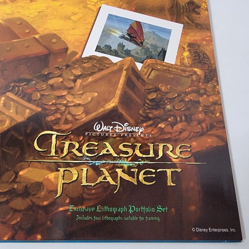 Conjunto de 4 portafolios litográficos exclusivos de Walt Disney Treasure Planet de colección PA - Imagen 3 de 9