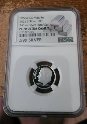 2021 s .999 silver proof Roosevelt dime NGC PF 70 Ultra Cameo *