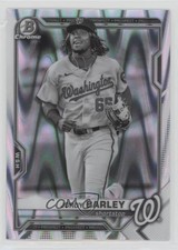 2021 Bowman Draft Chrome Black & White RayWave Refractor Jordy Barley #BDC-6 d4f