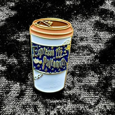 Super cute brand new Harry Potter inspired coffee enamel pin ''Espresso Patronum''