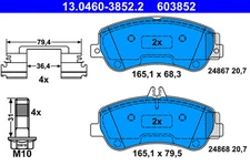 ATE 13.0460-3852.2 brake pad set, disc brake for Mercedes-Benz
