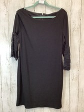 Ivanka Trump Black Lace  Bell Sleeve Dress Large 1226-44