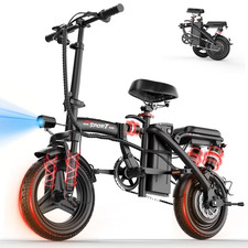 14'' Commuter Foldable Ebike E-Citybike Peak 1000W 48V Electric Bike for Adults