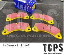 FOR AUDI A8 D4 4.0 TFSI 2012-2015 EBC YELLOW STUFF RACING BRAKE PADS WITH SENSOR