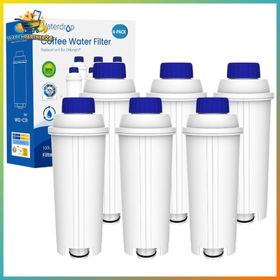 Filterkartuschen für De'Longhi Wasserfilter DLSC002, 6 Stück