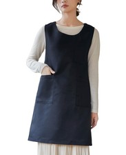 Women Cobbler Apron Japanese Style Aprons with 3 Pockets for Work Chef Kitchen