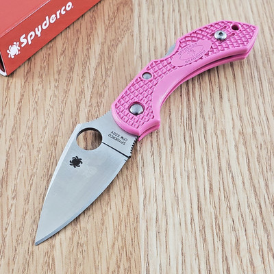 Spyderco Dragonfly 2 Folding Knife 2.25'' CPM S30V Steel Blade Pink FRN Handle
