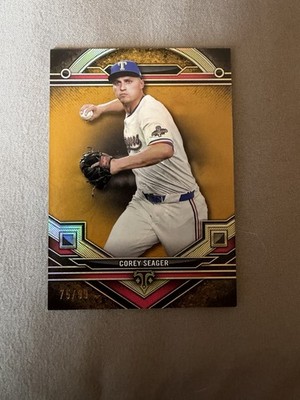 2024 Topps Triple Threads - Corey Seager Gold Parallel /99 #67 Rangers