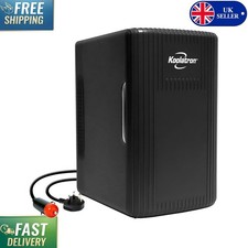 6L Black Mini Refrigerator - Lockable & Freestanding for Bedroom & Activities