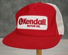 Vintage Kendall Motor Oil Trucker Baseball Cap Hats Made in USA