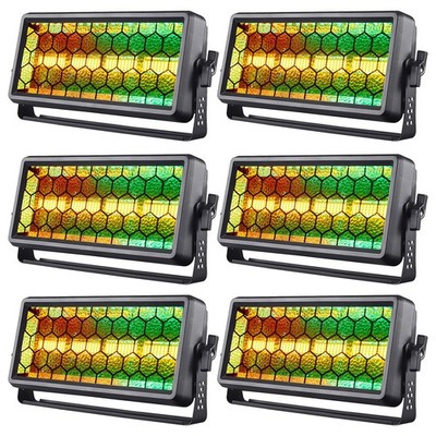 Retro Stage Light 180W - 4 COB + 36 RGB LED Wall Washer Bar DJ DMX512,Uplights
