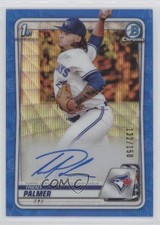 2020 Bowman Draft Chrome Picks Blue Wave Refractor 132/150 Trent Palmer Auto 4z8