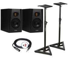 ADAM Audio T5V 5 inch Powered Studio Monitor Pair with Stands and Cables