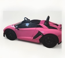 Lamborghini Pink Battery Operated Two-Seater Ride-On Toy Car Contemporary Design