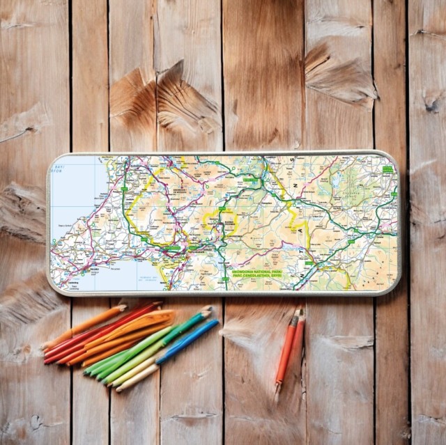OS Map Metal Pencil Tin - Snowdonia National Park (General merchandise)
