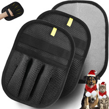 2-Pack Pet Hair Removal Gloves Five-Finger Electrostatic Reusable for Cats  Dog