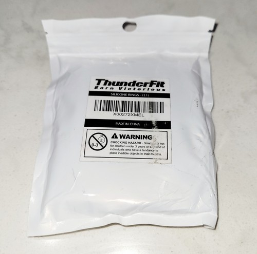 ThunderFit Silicone Born Victorious Anelli Uomo Set di 6 Taglia 11 NUOVI - Foto 2 di 3