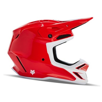 Fox Racing V3 RS Optical Helmet (Fluorescent Red) 31362-110