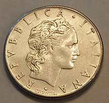 1979 Italy 50 Lire - Stainless Steel Coin - Italian - World Coin - Europe