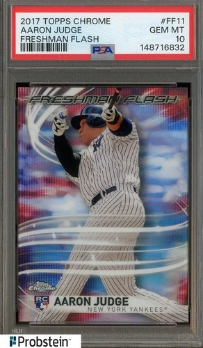 2017 Topps Chrome Freshman Flash Aaron Judge Yankees PSA 10 GEM MINT