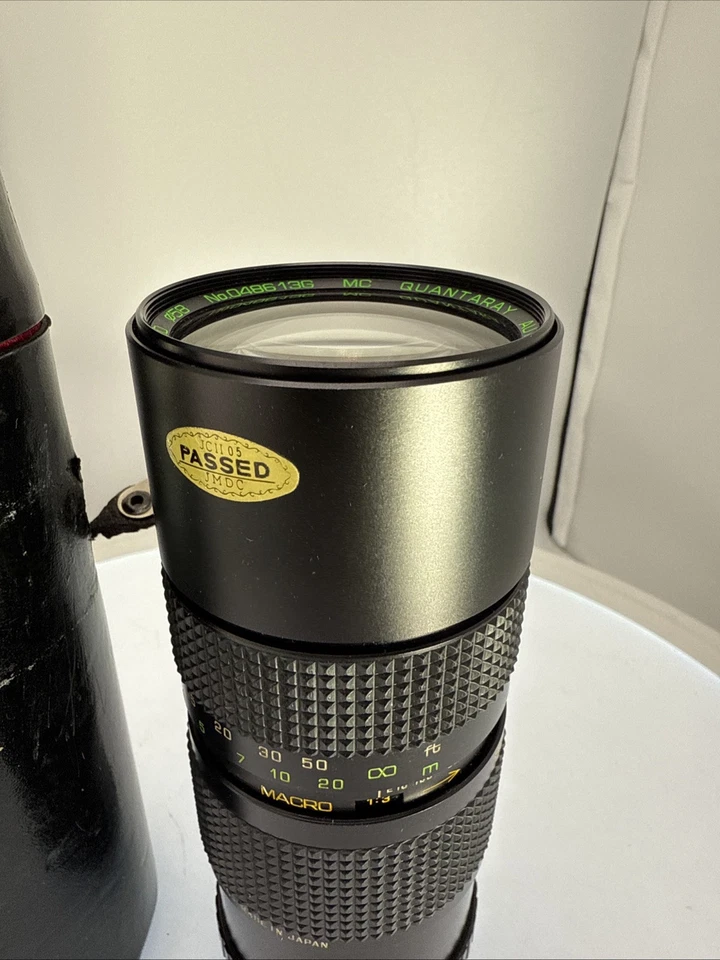 Quantaray 85-210mm f/3.8 FD-Mount Manual Focus Zoom Lens Macro Pentax & Case - Image 3 of 4