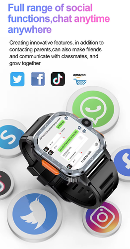PGD Android Smart Watch Men GPS 16G/64G ROM Storage HD Dual Camera NFC 2G 4G SIM - Photo 7 sur 14