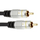 Black Single 3m RCA Phono Subwoofer Audio Video OFC RG59 Cable Male to Male