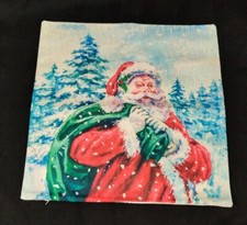 "Santa Claus" 18 X 18 Throw Pillow Cover