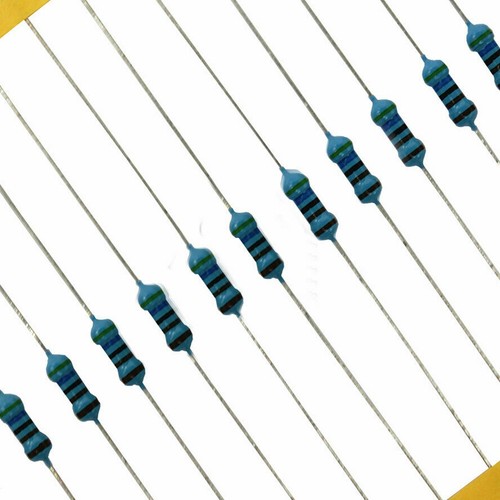 Brand New! 1/2W Watt 0.5W Metal Film Resistor ±1% 1 Ω to 910 Ω Ohm 1R Assortment - Picture 2 of 4