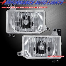 Pair Euro Clear Headlights W Bulbs And Bracket For 1987-1995 Nissan Pathfinder