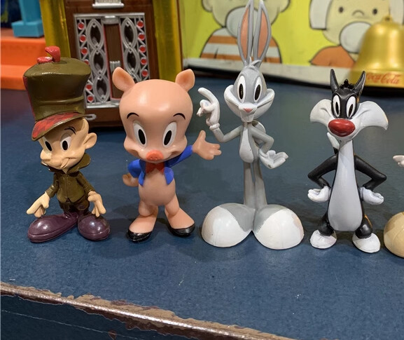 Looney Tunes Mini Figures Set Model Vintage Toy 4 PCS/SET | eBay
