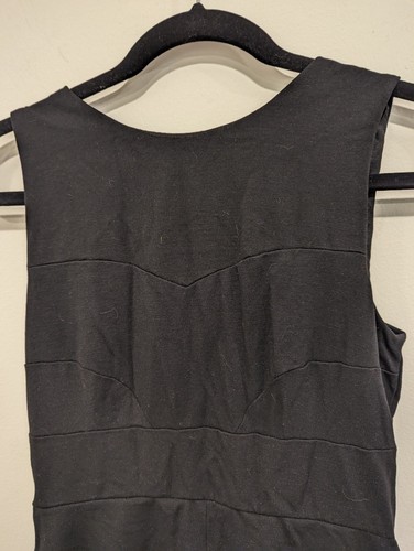 Kut From The Kloth Classic Black Dress Sleeveless Stretch Cutout Back Sz 6 - Picture 5 of 7