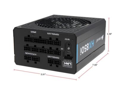 Corsair HX850i Power Supply Platinum Plus w/ ALL CABLES