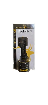 Trophy Ridge Fatal Archery Bow Sight Horizontal Ambidextrous 4-Pin .019 Accuracy