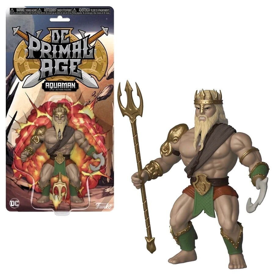 Funko DC Primal Age Action Figure 5.5” Aquaman Vinyl Figure Collectible New