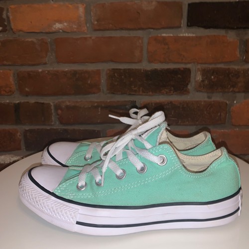 mint green low top converse