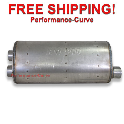 Heavy Duty Truck Muffler Dual 3" / Single 3" FLO-PRO 2503 GM 1500 HD 6