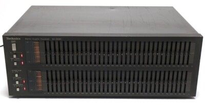 Technics SH-8065 Stereo Graphic Equalizer Black Japan used Technics SH-8065 Stereo Graphic Equalizer Black Japan used