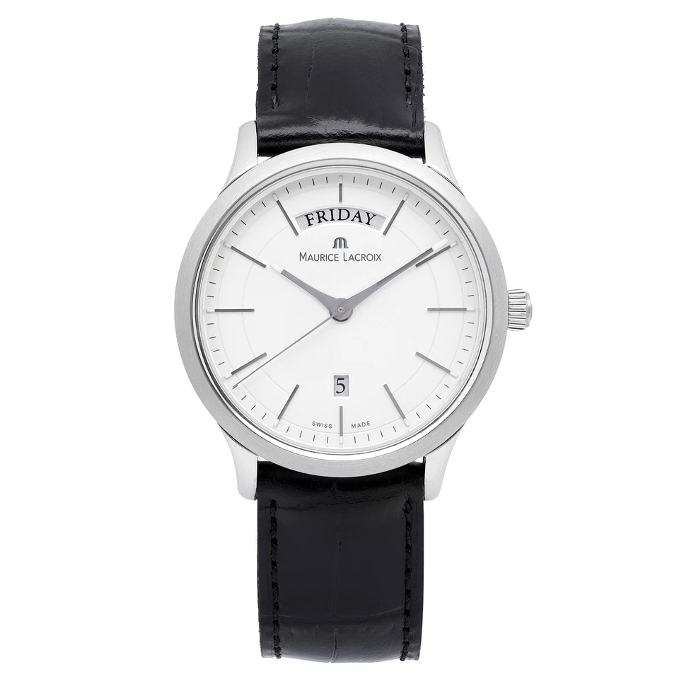 Maurice  Lacroix Les Classiques Steel Silver Dial Quartz Watch LC1007-SS001-130