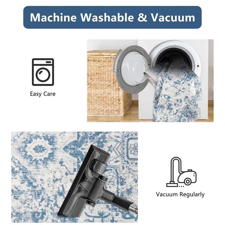 Famibay Rugs Living Room Soft Fluffy Area Rugs 160x230cm Large Boho