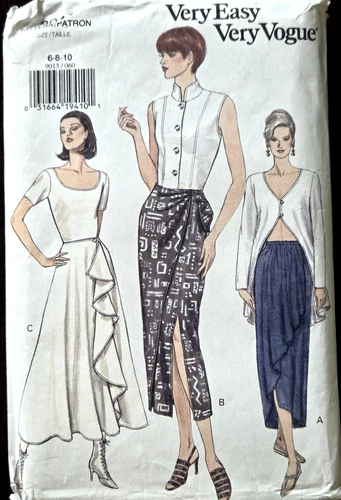 Vogue Very Easy Sewing Pattern 9013 Misses Skirts Sizes 6 8 10 UNCUT 1994
