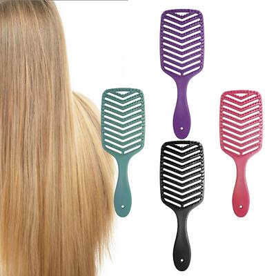 Gebogene Haarbürste reduziert Frizz flexibel große Paddelbürste